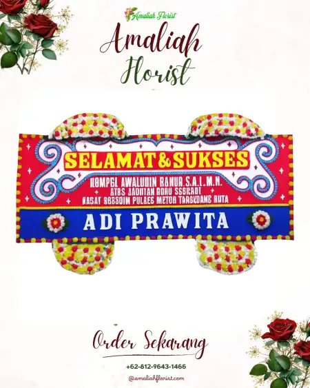 Papan Bunga Ucapan Selamat Oksebang