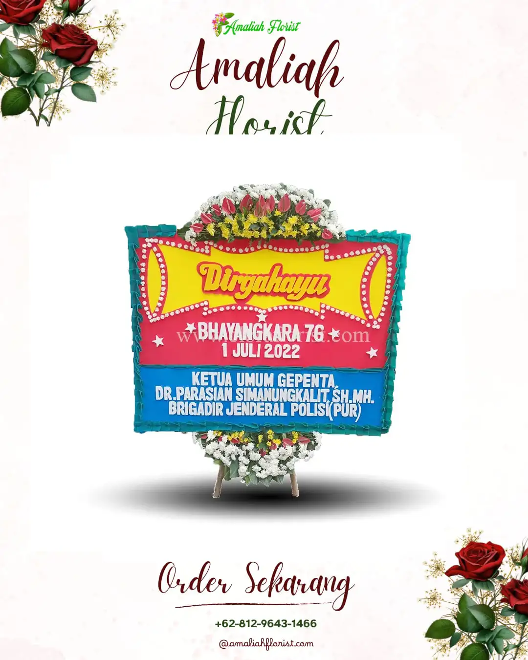 Papan Bunga HUT Ulang Tahun Oksebang